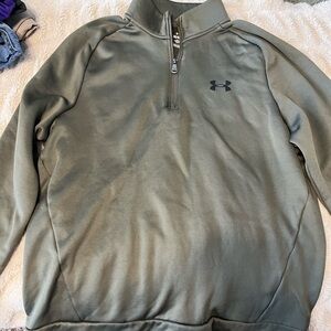 Under Armour Sage Green Quarter-Zip Pullover
